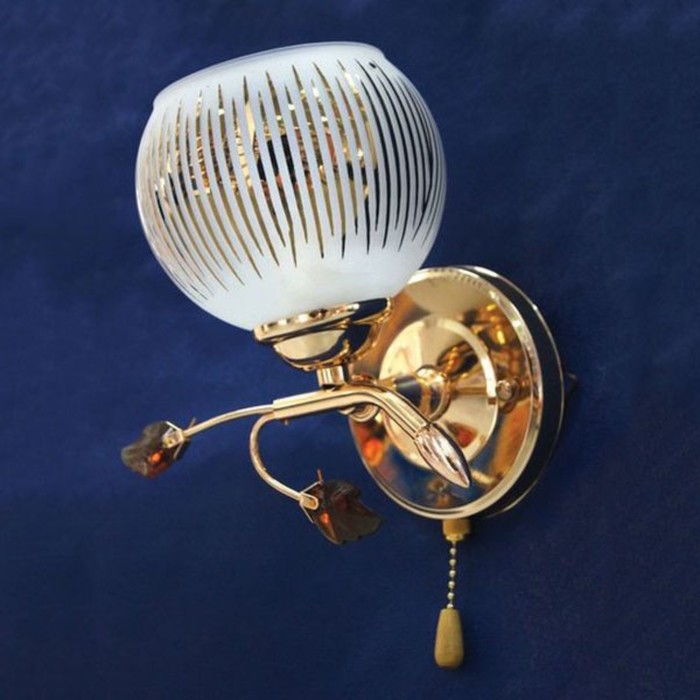 Бра "Бенита" 1x60Вт E27 золото 19x14x18см