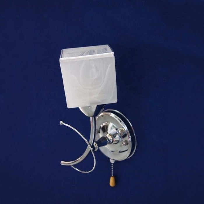 Бра "Брунилда" 1x60Вт E27 серебро 14x14x28см