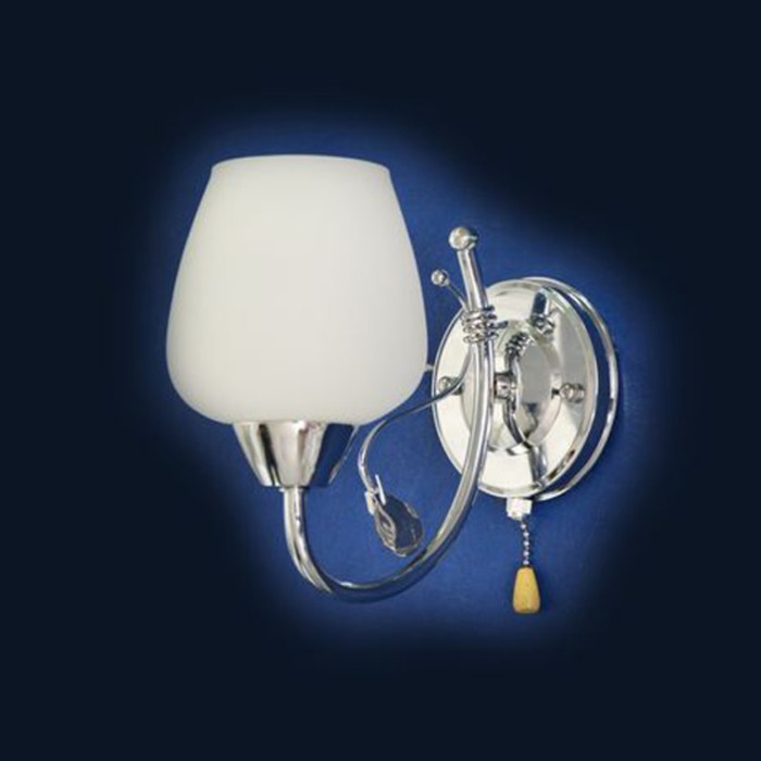 Бра "Витайон" 1x60Вт E27 серебро 12x27x20см