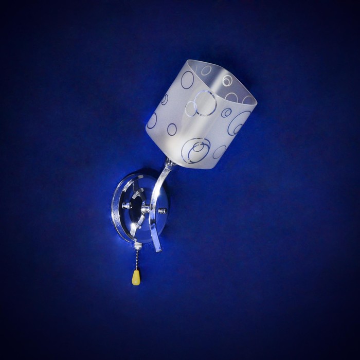 Бра "Джасинта" 1x40Вт E27 серебро 30x20x17см