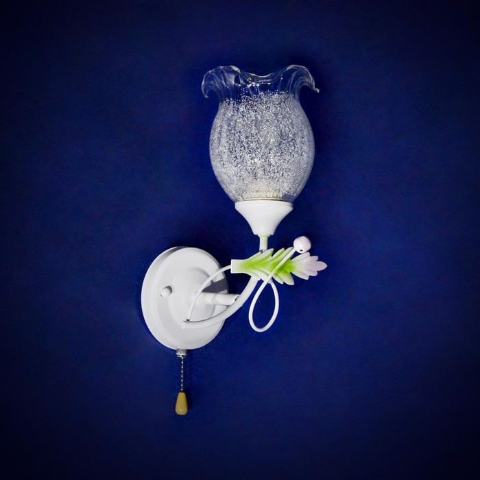 Бра "Джовита" 1x40Вт E27 серебро 27x16x16см