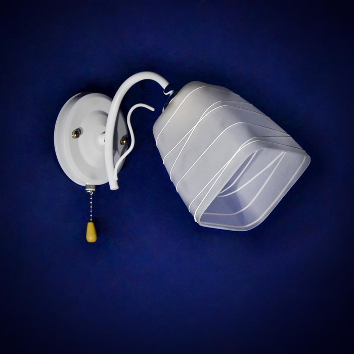 Бра "Изебель" 1x40Вт E27 серебро 20x28x15см