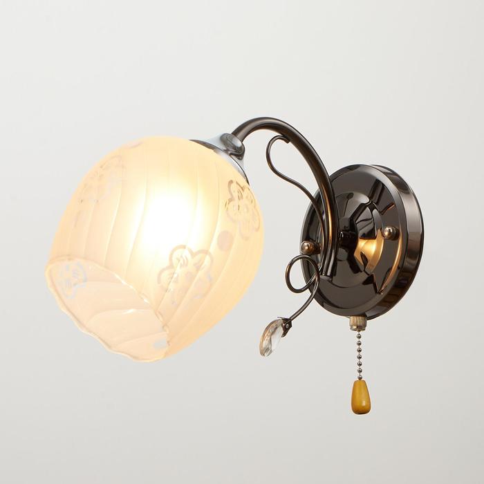 Бра "Констенза" 1x40Вт E27 бронза 20x30x15см