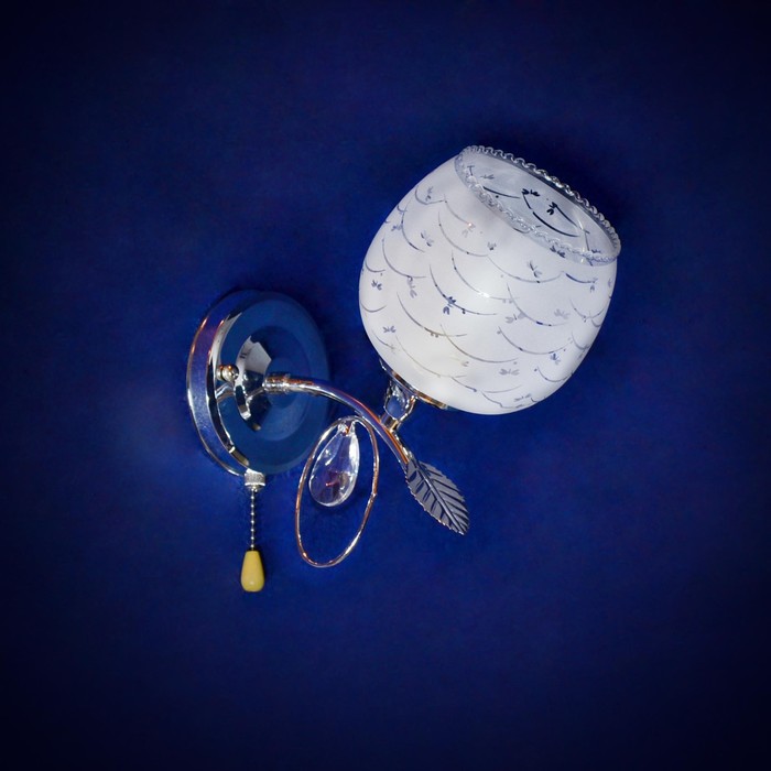 Бра "Коча" 1x40Вт E27 серебро 24x25x16см