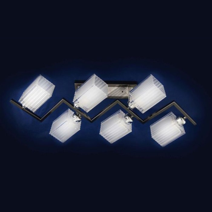 Люстра "Крузита" 6x60Вт E14 бронза 75x40x25см