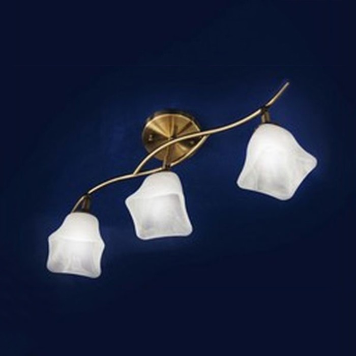 Люстра "Ксимена" 3x60Вт E14 золото 55x20x28см