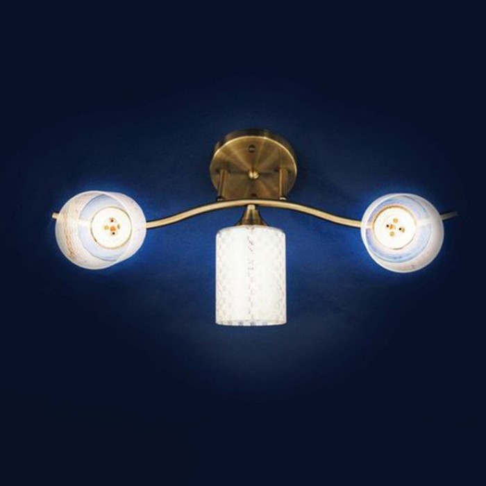 Люстра "Керидед" 3x60Вт E27 бронза 55x25x30см