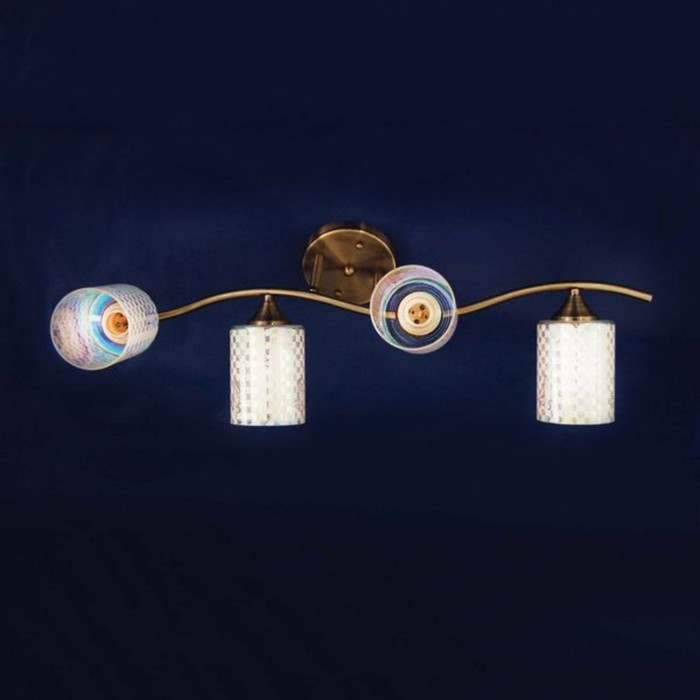 Люстра "Кетерина" 4x60Вт E27 бронза 75x30x28см