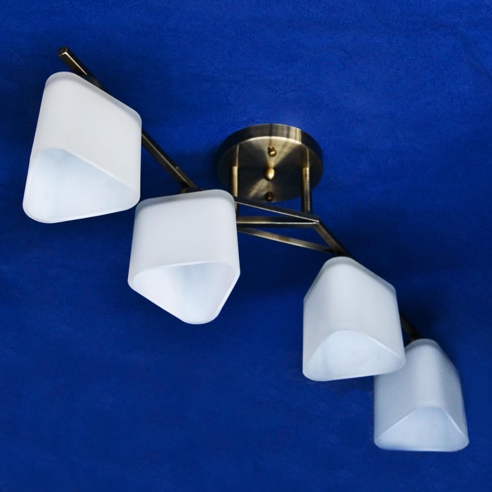 Люстра "Лорена" 4x40Вт E27 золото 50x22x28см