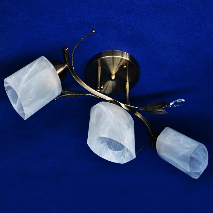 Люстра "Луизина" 3x40Вт E27 бронза 44x22x28см