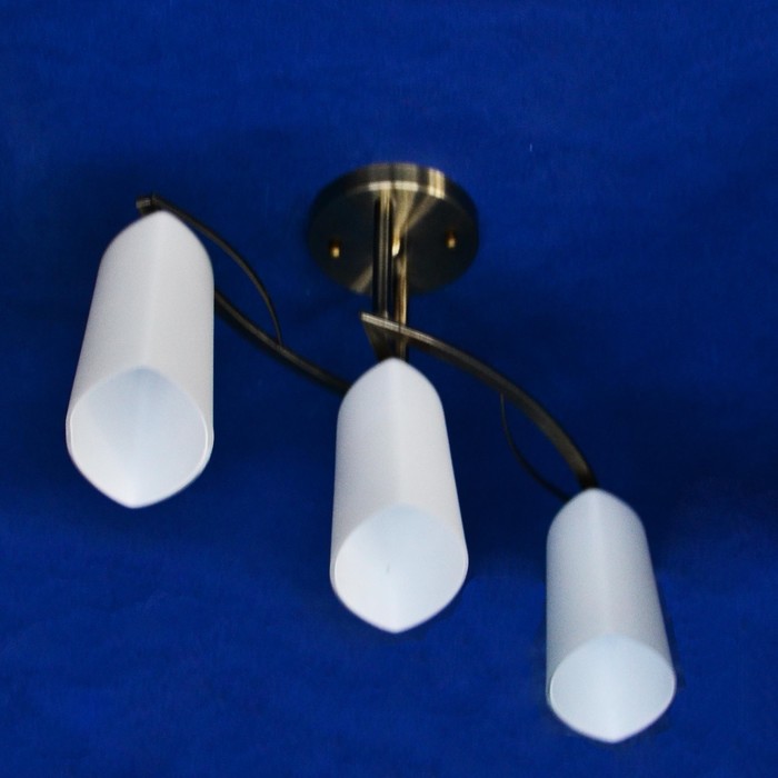 Люстра "Лурд" 3x40Вт E27 бронза 44x22x28см