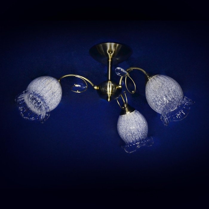 Люстра "Мерикруз" 3x40Вт Е27 бронза 56x56x32см