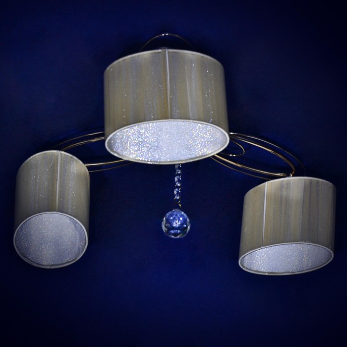 Люстра "Оделис" 3x40Вт Е27 серебро 53x53x24см