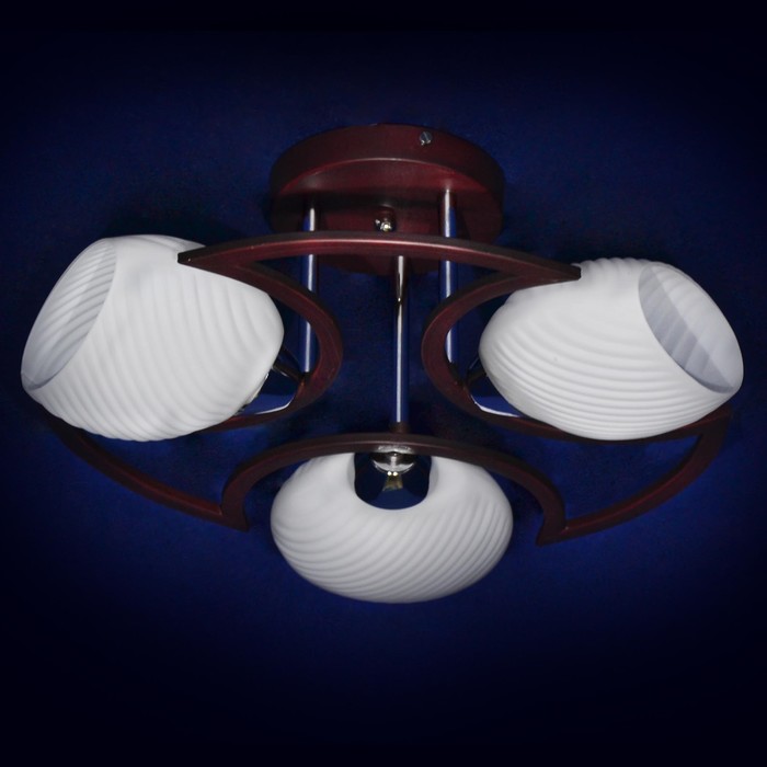 Люстра "Перпетуа" 3x40Вт Е27 коричневый 45x45x25см