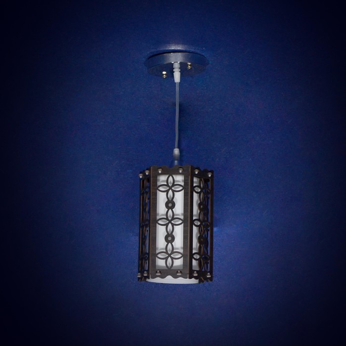 Светильник "Прискила" 1x40Вт Е27 серебро 15x15x93см