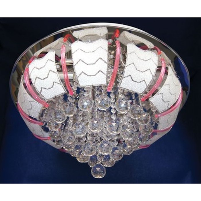 Люстра "Ремедайос" 9x20Вт G4 серебро 60x60x30см