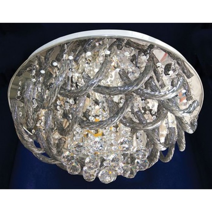 Люстра "Рокайо" 18x20Вт G4 серебро 60x60x30см