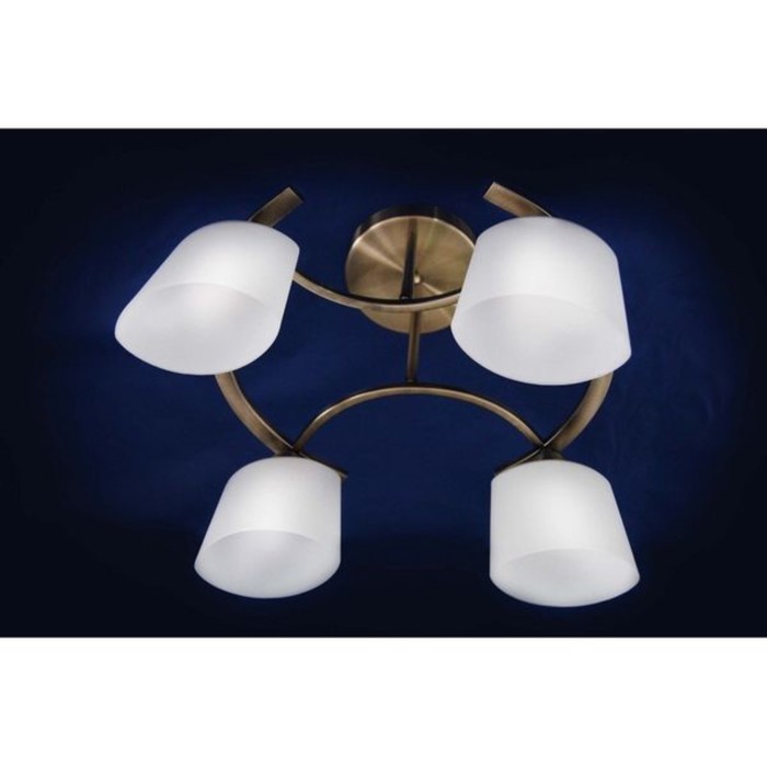 Люстра "Росарио" 4x60Вт E14 бронза 50x40x40см