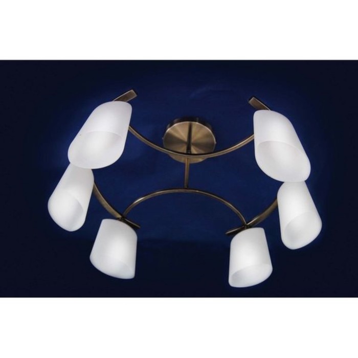 Люстра "Росита" 6x60Вт E27 бронза 60x55x34см