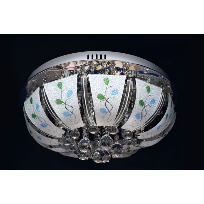 Люстра "Трини" 6x60Вт Е14 серебро 50x50см