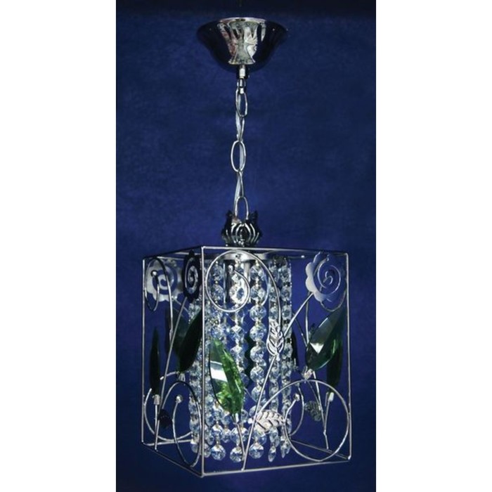 Светильник "Светлана" 1x60Вт E27 черный, хром 15x15x47см