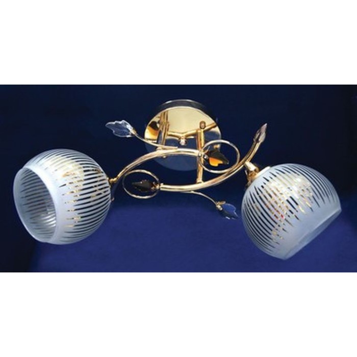 Люстра "Таисия" 2x60Вт E27 золото 40x20x24см