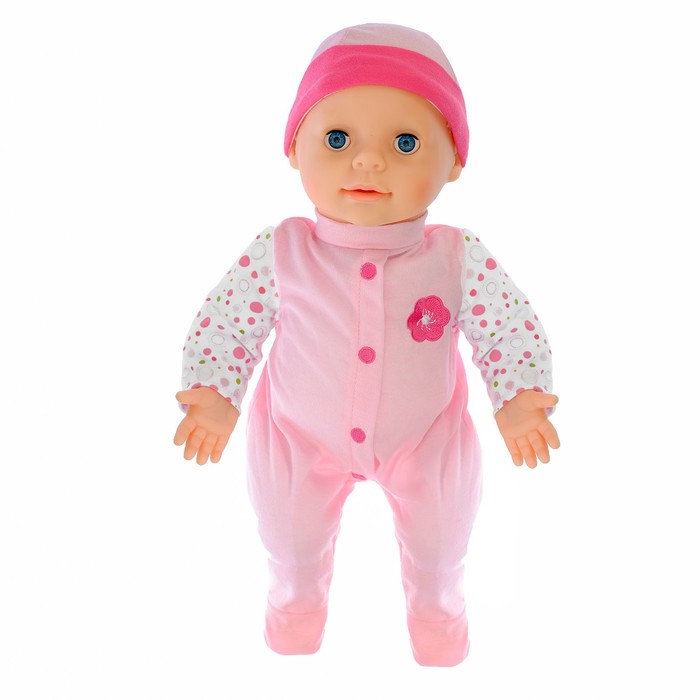 Пупс функциональный "Мой малыш" с аксессуарами, открывает и закрывает глазки