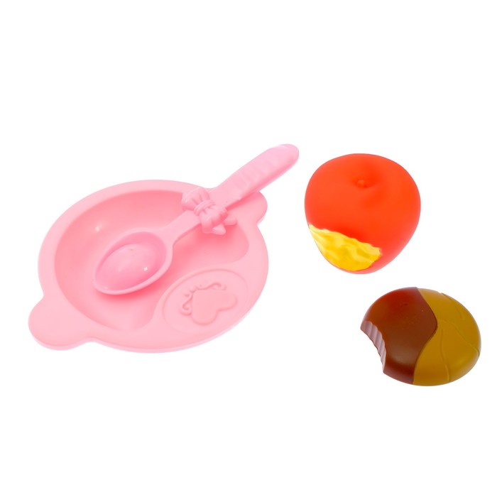 Пупс функциональный "Мой малыш" с аксессуарами, открывает и закрывает глазки