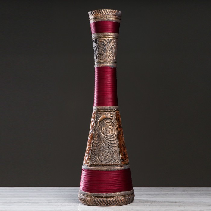 Ваза "Лаура" кожа  микс