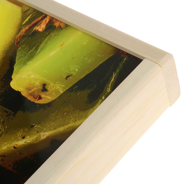 Абажур деревянный "Соль" с УФ печатью, 35х30х5см