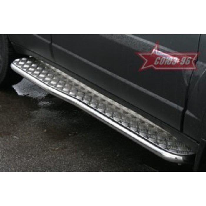 Пороги с листом d 42 (компл 2шт) "Chevrolet Niva 2009-", CN09.82.0851