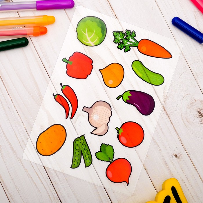 Трафарет теневой для рисования светом "Фрукты"