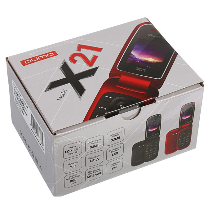 Мобильный телефон Qumo Push X21, черный