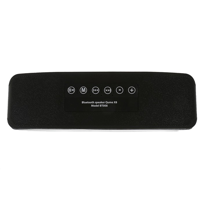 Колонка беспроводная Qumo X8 BT008, Bluetooth, 10 Вт, черная