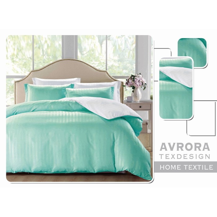 КПБ "Джинс" 1,5 сп, 120х200 см резинка, 150х210 см, 70х70 см-2 шт., страйп-сатин