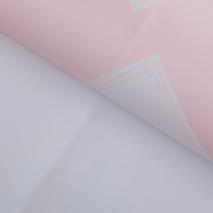 Бумага двухсторонняя "Квадраты", розовый, 60 х 60 см