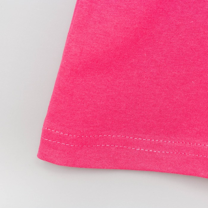 Футболка женская однотонная 2369 цвет розовый, р-р M