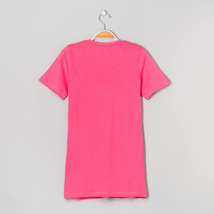 Футболка женская однотонная 2369 цвет розовый, р-р M