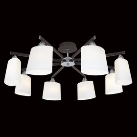 

Люстра "Киото" 8x60Вт E14 хром, венге 65x65x18,5см