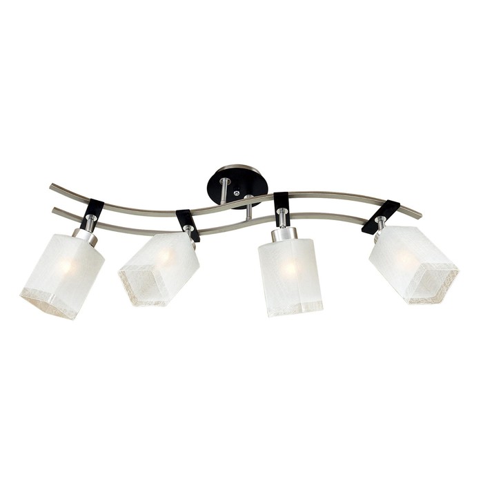 Люстра "Тайфун" 4x75Вт E27 хром, венге 83x19,5x21см