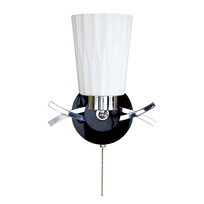 Бра "Лора" 1x75Вт E27 хром 22x20x17см