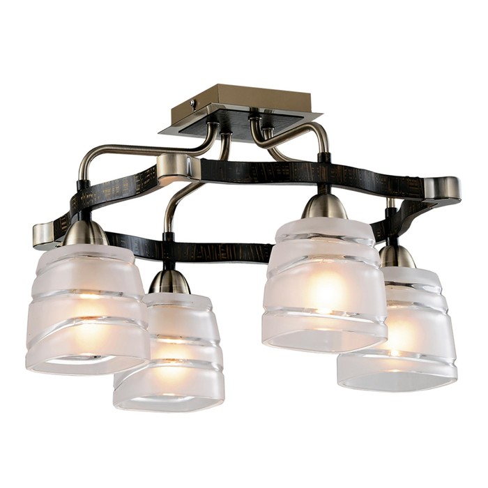 Люстра "Лора" 4x60Вт E14 бронза 39,5x39,5x24,5см