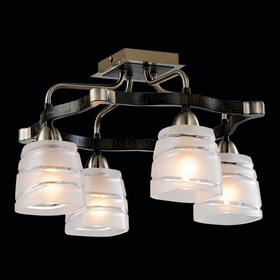 

Люстра "Лора" 4x60Вт E14 бронза 39,5x39,5x24,5см