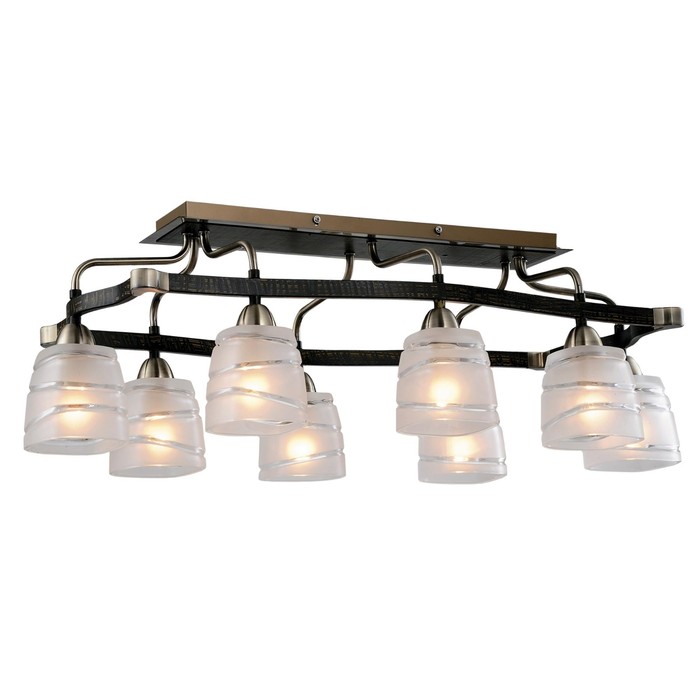 Люстра "Сандра" 8x60Вт E14 бронза 77x43x24см