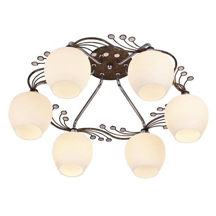 Люстра "Каппа" 6x60Вт E14 хром 57x55x24см