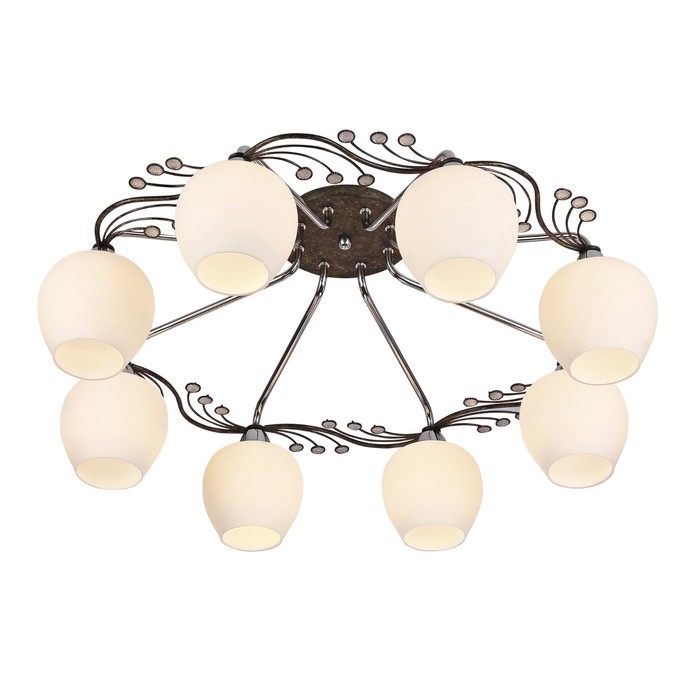 Люстра "Каппа" 8x60Вт E14 хром 70x70x25см