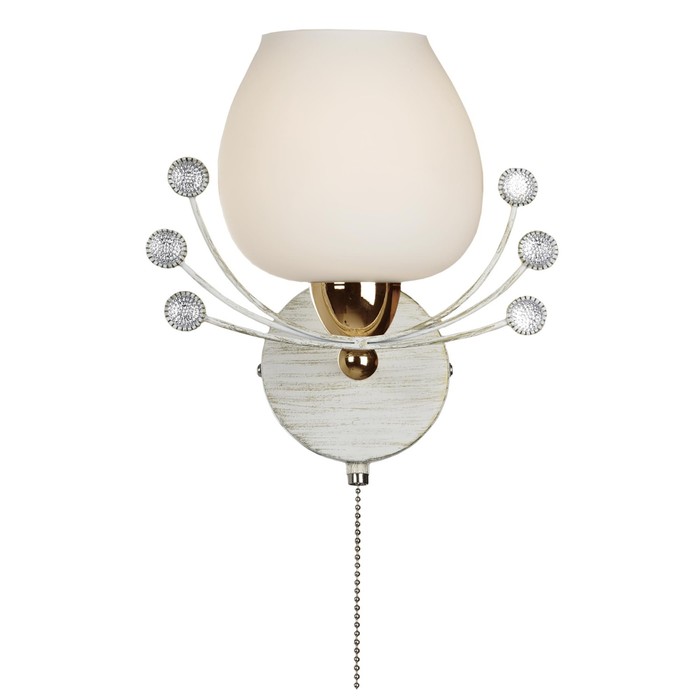 Бра "Оливия" 1x60Вт E14 золото 28x22x18см