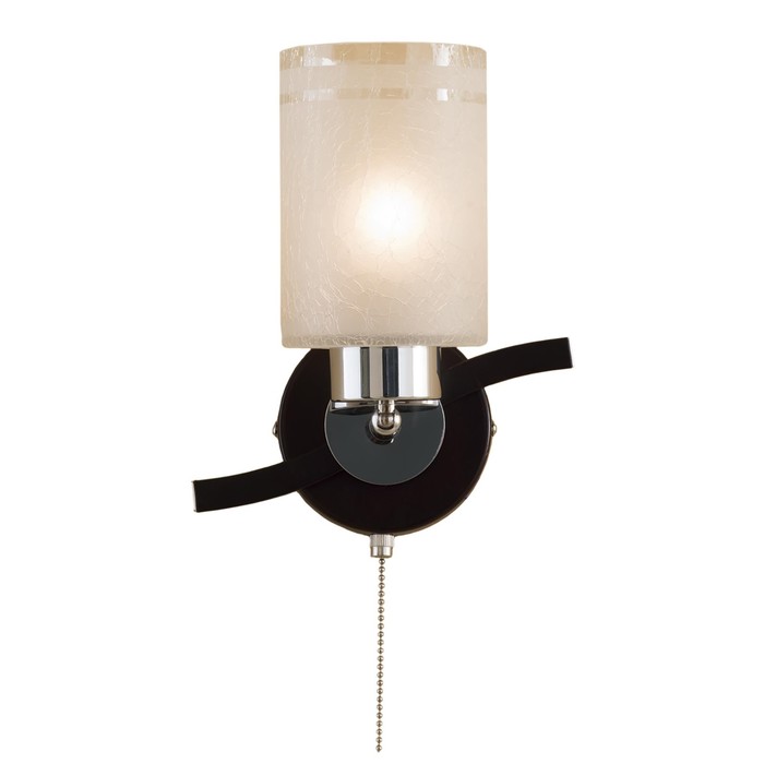 Бра "Кристи" 1x75Вт E27 венге, хром 20x20x16см