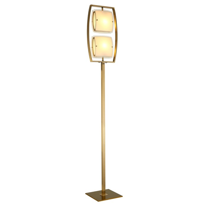 Торшер "Прима" 2x75Вт E27 бронза 106x36x11см