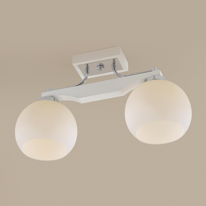 Люстра "Прима" 2x75Вт E27 светлый 34,5x25x17см